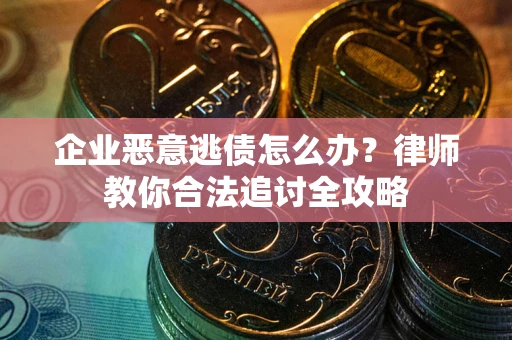 北京企业恶意逃债怎么办？律师教你合法追讨全攻略