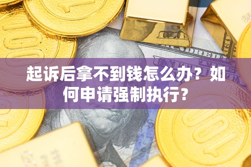 北京起诉后拿不到钱怎么办？如何申请强制执行？