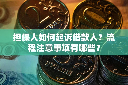 北京担保人如何起诉借款人？流程注意事项有哪些？